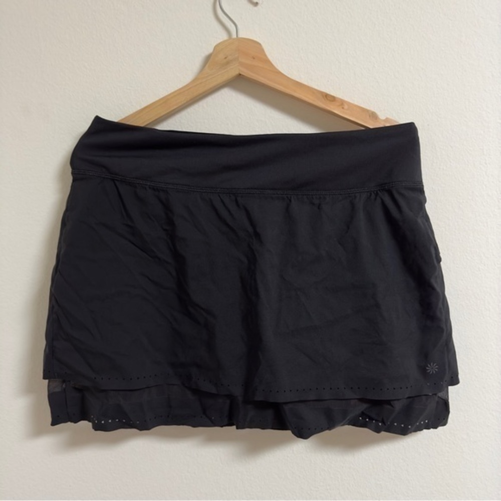 Athleta black skirt with shorts underneath